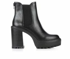 Best deal ⭐ Women's Madden Girl Kamora Platform Booties Black 👍