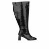 Best Sale 😍 Women's Fashion To Figure Milan XWC Knee High 🥾 Boots Black Wide ⌛