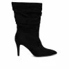 New 😉 Women's Fashion To Figure Fiona WC Mid Calf 🥾 Boots Black Wide ⭐