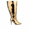 Budget 😀 Women's Fashion To Figure Shaunee XWC Knee High 🥾 Boots Gold Wide ⭐