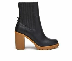 Flash Sale 🔔 Women's Coconuts By Matisse Dean Heeled Booties Black ⌛
