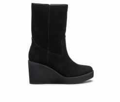 Wholesale 👏 Women's Coconuts By Matisse Comet Platform Wedge Booties Black 🤩