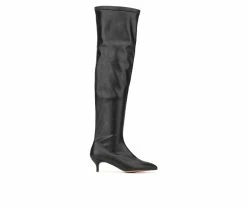 Budget 🥰 Women's New York And Company Ilaina Knee High 🥾 Boots Black 🛒 -Journee shop 1 807