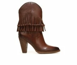 Deals 🛒 Women's Zodiac Donna Heeled Booties Cognac Brown 😀
