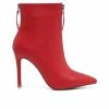 Hot Sale 🎉 Women's London Rag Hazel Stiletto Booties Red 😀