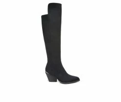 Outlet 🎁 Women's Zodiac Ronson-WC Knee High 🥾 Boots Black 🔥