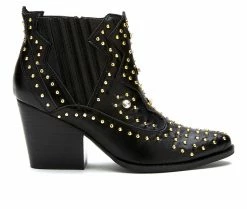 Best deal 🧨 Women's Coconuts By Matisse Aster Western Ankle Booties Black 🥰