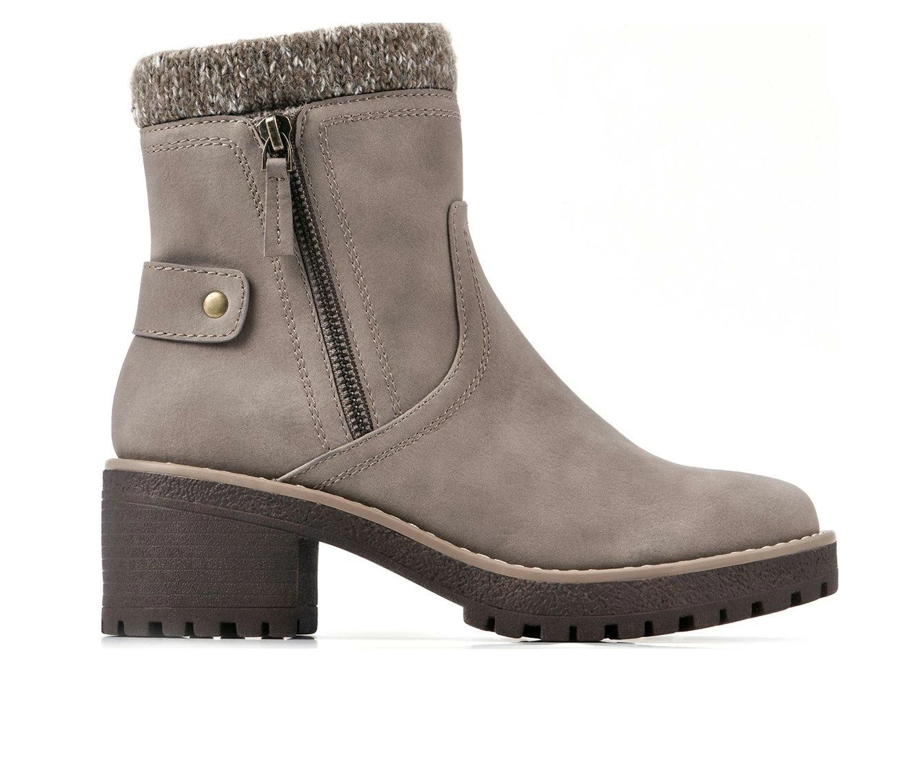 Wholesale π€© Women's Cliffs By White Mountain Blasting Heeled Booties Stone Nubuck π₯° 2 Wholesale π€© Women's Cliffs By White Mountain Blasting Heeled Booties Stone Nubuck π₯° - Image 2