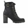 Best deal ✔️ Women's White Mountain Beverley Heeled Lace Up Booties Black 🔔