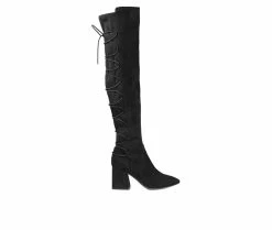 Best Pirce 😉 Women's Journee Collection Valorie Over-The-Knee 🥾 Boots Black ⭐