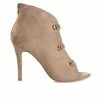 Best deal ✔️ Women's Journee Collection Brecklin Stiletto Booties Beige ⌛