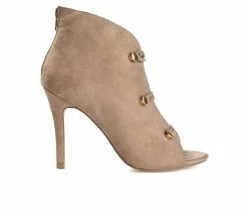 Best deal ✔️ Women's Journee Collection Brecklin Stiletto Booties Beige ⌛