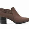 Outlet 🛒 Women's White Mountain Noah Heeled Ankle Booties Dark Brown 🎁