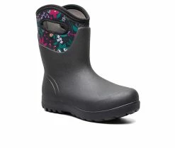 Deals 💯 Women's Bogs Footwear Neo-Classic Mid Cartoon Flower Winter 🥾 Boots Black Multi 🛒 -Journee shop 2 1011