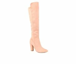 Flash Sale ✨ Women's Journee Collection Dominga Extra Wide Calf Knee High 🥾 Boots Peach ✔️ -Journee shop 2 102
