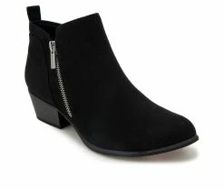 Cheapest ⌛ Women's Esprit Timber Booties Black Faux Sued 🔔 -Journee shop 2 1020