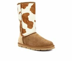 Budget ✔️ Women's Superlamb Turano 11 Inch Winter 🥾 Boots Tan Cow 🧨 -Journee shop 2 1031