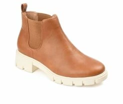 Cheapest 😉 Women's Journee Collection Rorke Chelsea Booties Tan 👏 -Journee shop 2 104