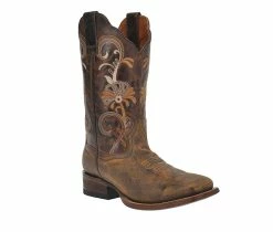Best Pirce 😀 Women's Dan Post Sabina Cowboy 🥾 Boots Tan 😉 -Journee shop 2 1083