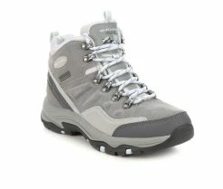 Brand new 👏 Women's Skechers Trego Rocky Mountain Hiking 🥾 Boots Gray ⭐ -Journee shop 2 1088