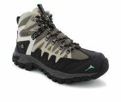 Cheapest 🤩 Women's Pacific Mountain Emmons Mid Waterproof Hiking 🥾 Boots Khaki/ Mint 🧨 -Journee shop 2 1116