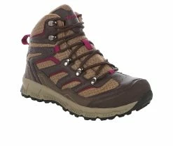 Buy 🎁 Women's Northside Croswell Mid Waterproof Hiking 🥾 Boots Brown/Wine 🧨 -Journee shop 2 1127