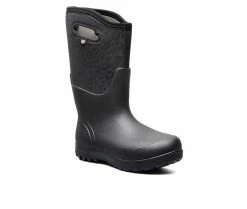 Brand new 🧨 Women's Bogs Footwear Neo-Classic Tonal Leopard Winter 🥾 Boots Black ⌛ -Journee shop 2 1148