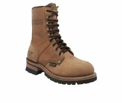 Deals 🧨 Women's AdTec 9" Logger Work 🥾 Boots Brown 🛒 -Journee shop 2 1155