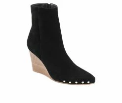 New 😉 Women's Journee Signature Reeya Wedge Booties Black 🥰 -Journee shop 2 121
