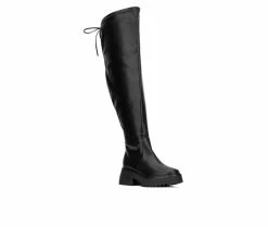 Deals 😀 Women's Fashion To Figure Nadine XWC Over The Knee 🥾 Boots Black Wide 🥰 -Journee shop 2 140