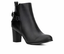Best deal 🔥 Women's New York And Company Andra Heeled Booties Black 🎉 -Journee shop 2 143