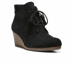 Wholesale 🤩 Women's Dr. Scholls Dakota Wedge Booties Black Fabric 😀 -Journee shop 2 166