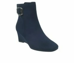 Budget 😍 Women's Impo Jalisa Wedge Booties Midnight Blue ⭐ -Journee shop 2 172