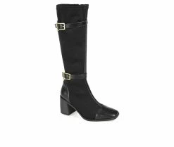 Best Sale 😉 Women's Journee Collection Gaibree Wide Calf Knee High 🥾 Boots Black 😀 -Journee shop 2 199