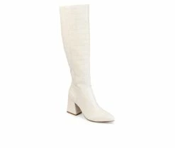 Top 10 ⌛ Women's Journee Collection Landree Wide Calf Knee High 🥾 Boots Bone 🔔 -Journee shop 2 205