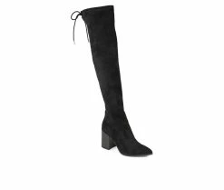 Cheapest 👍 Women's Journee Collection Paras Wide Calf Over-The-Knee 🥾 Boots Black 👍 -Journee shop 2 208