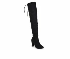 Cheapest ❤️ Women's Journee Collection Maya Wide Calf Over-The-Knee 🥾 Boots Black 🔔 -Journee shop 2 242