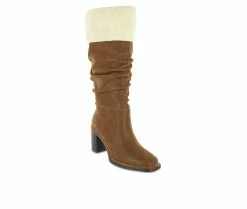Cheapest ✔️ Women's Mia Amore Katerina-W Knee High Heeled 🥾 Boots Cognac 🎁 -Journee shop 2 265