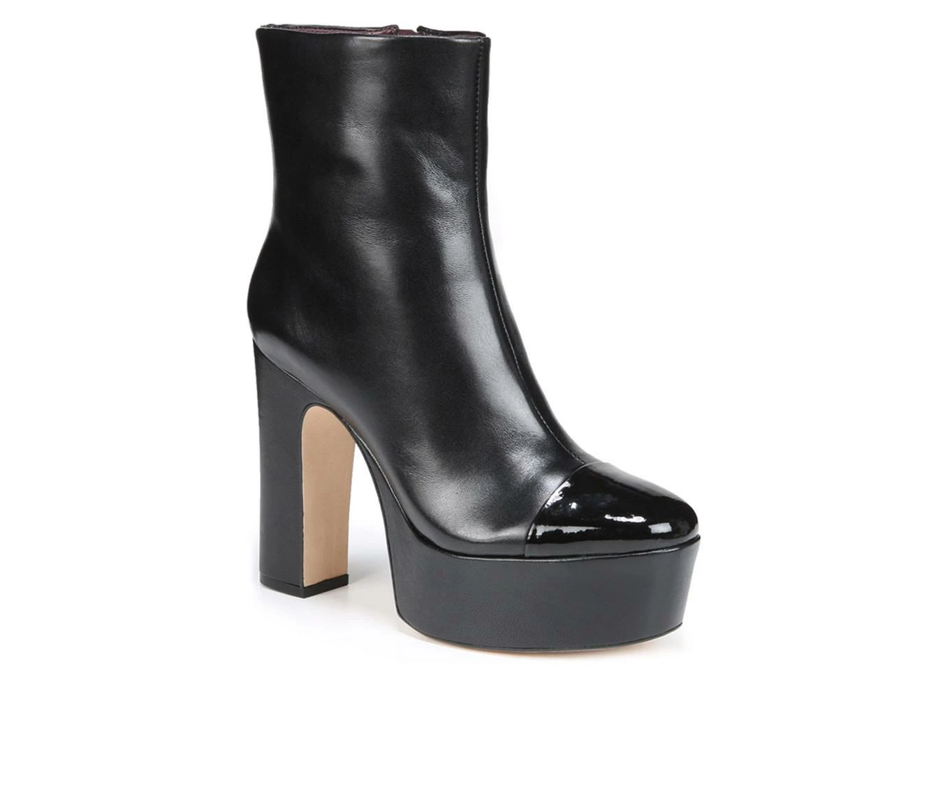 Wholesale π Women's Franco Sarto Valeria Platform Heeled Booties Black Leather π 3 Wholesale π Women's Franco Sarto Valeria Platform Heeled Booties Black Leather π - Image 3