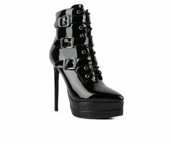 Wholesale 🧨 Women's London Rag Gangup Platform Stiletto Booties Black 🥰 -Journee shop 2 277