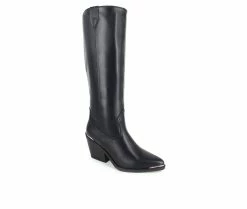 Budget 🔥 Women's XOXO Ella Knee High Heeled 🥾 Boots Black ⌛ -Journee shop 2 279