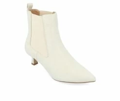 Buy ✨ Women's Journee Collection Tenlee Heeled Booties Ivory ✔️ -Journee shop 2 283