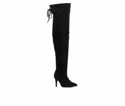 Budget π₯° Women's Fashion To Figure Larissa XWC Over The Knee Heeled π₯Ύ Boots Black Wide 𧨠8 Budget π₯° Women's Fashion To Figure Larissa XWC Over The Knee Heeled π₯Ύ Boots Black Wide 𧨠-Journee shop 2 286