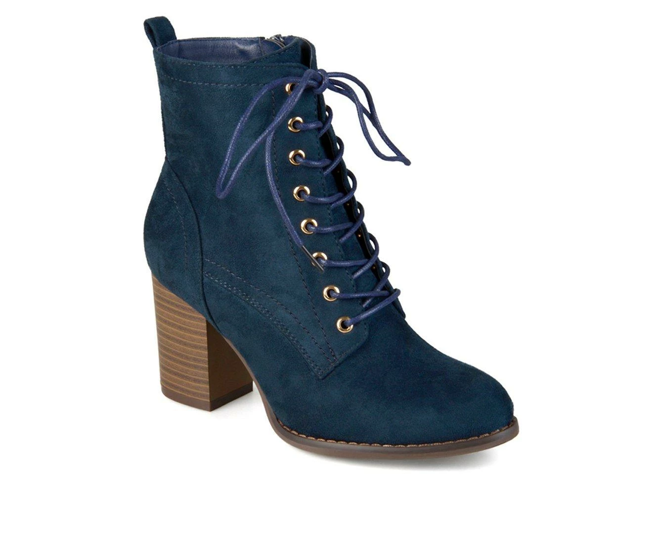 Best Pirce π₯ Women's Journee Collection Baylor Lace-Up Booties Blue π 3 Best Pirce π₯ Women's Journee Collection Baylor Lace-Up Booties Blue π - Image 3
