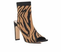 Cheap π Women's London Rag Peep Toe Stiletto Booties Zebra π 8 Cheap π Women's London Rag Peep Toe Stiletto Booties Zebra π -Journee shop 2 332