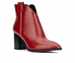 Coupon ⭐ Women's Torgeis Daralyn Heeled Booties Red ✨ -Journee shop 2 333