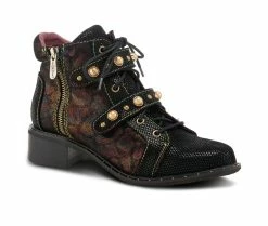 Best reviews of 🤩 Women's L'Artiste Chrissy Combat Booties Black Multi ✔️ -Journee shop 2 350