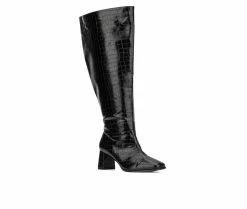 Best Sale 😍 Women's Fashion To Figure Milan XWC Knee High 🥾 Boots Black Wide ⌛ -Journee shop 2 375