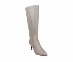 Best deal 🧨 Women's Jones NY Martin Heeled Knee High 🥾 Boots Grey 😀 -Journee shop 2 379