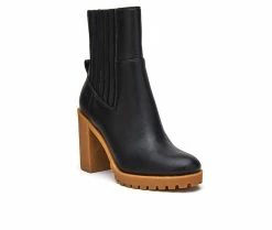 Flash Sale 🔔 Women's Coconuts By Matisse Dean Heeled Booties Black ⌛ -Journee shop 2 398